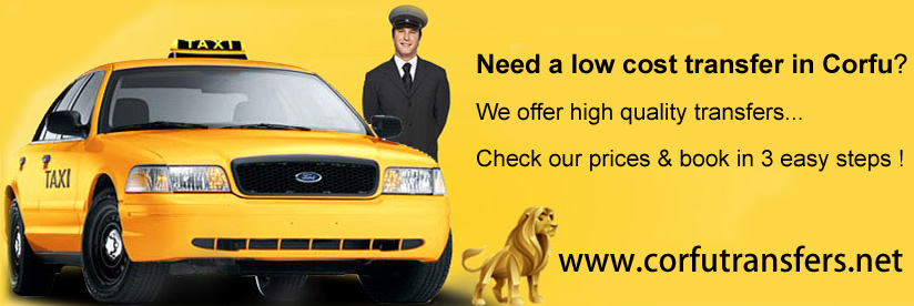 Corfu taxi transfers, Corfu airport transfers, Corfu minibus transfers