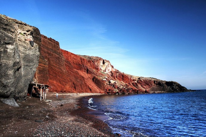 Red beach in Santorini