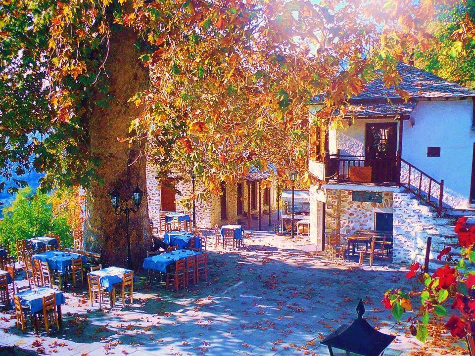 Autumn in Greece ! Tsagarada village in Pelion